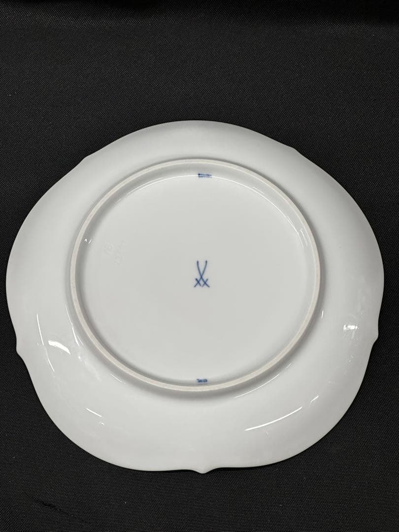 【USED】meissen マイセン　ブルーオーキッド　19cm プレート　皿