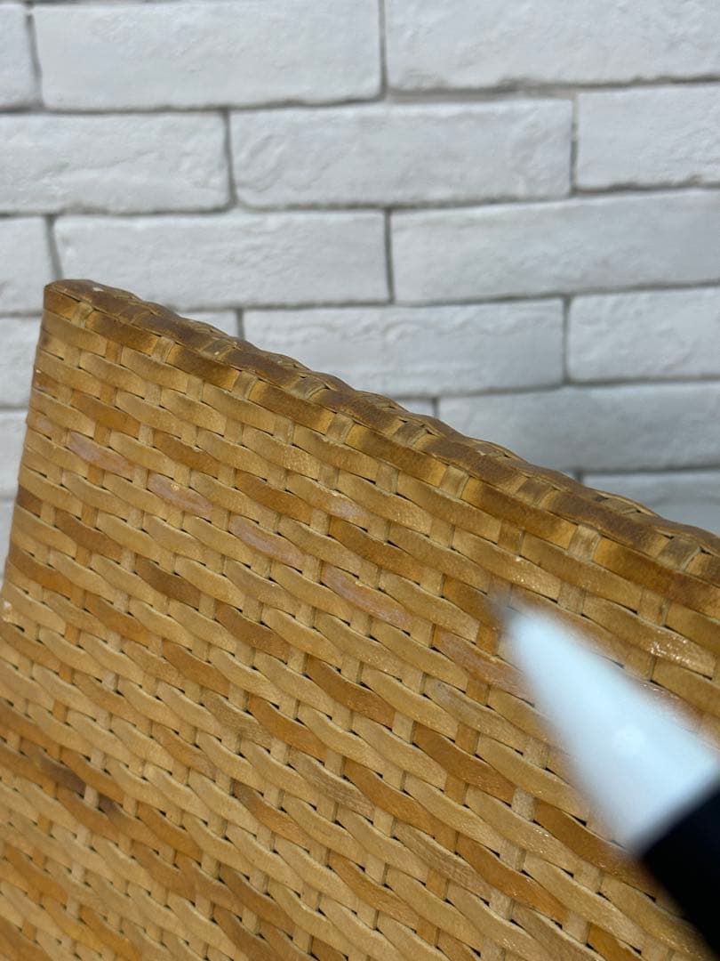①【東京23区配送無料】高級家具　ビンテージ　ラタン　椅子　チェア　カフェ　店舗