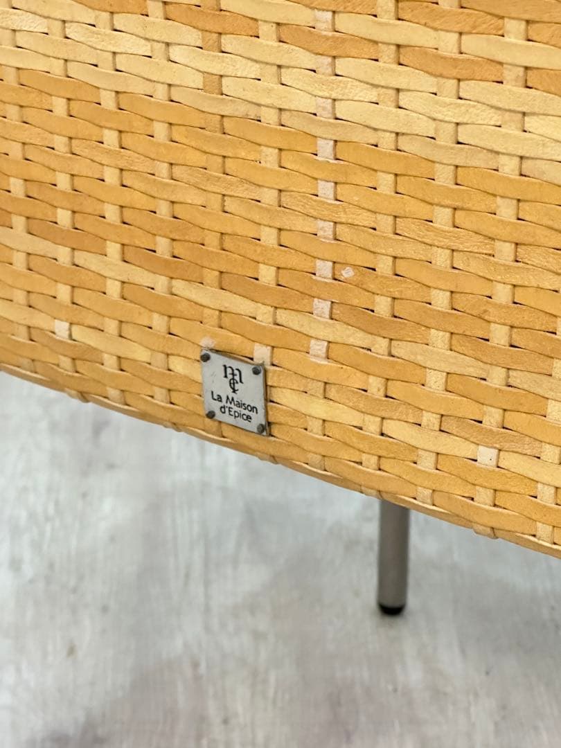 ①【東京23区配送無料】高級家具　ビンテージ　ラタン　椅子　チェア　カフェ　店舗