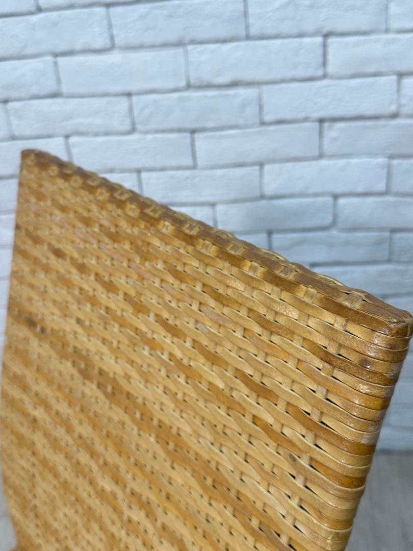 ①【東京23区配送無料】高級家具　ビンテージ　ラタン　椅子　チェア　カフェ　店舗