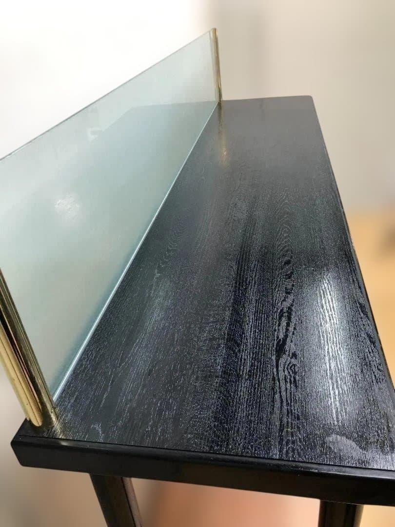 【送料無料】店舗什器 ハイカウンター テーブル ガラス間仕切り 251109