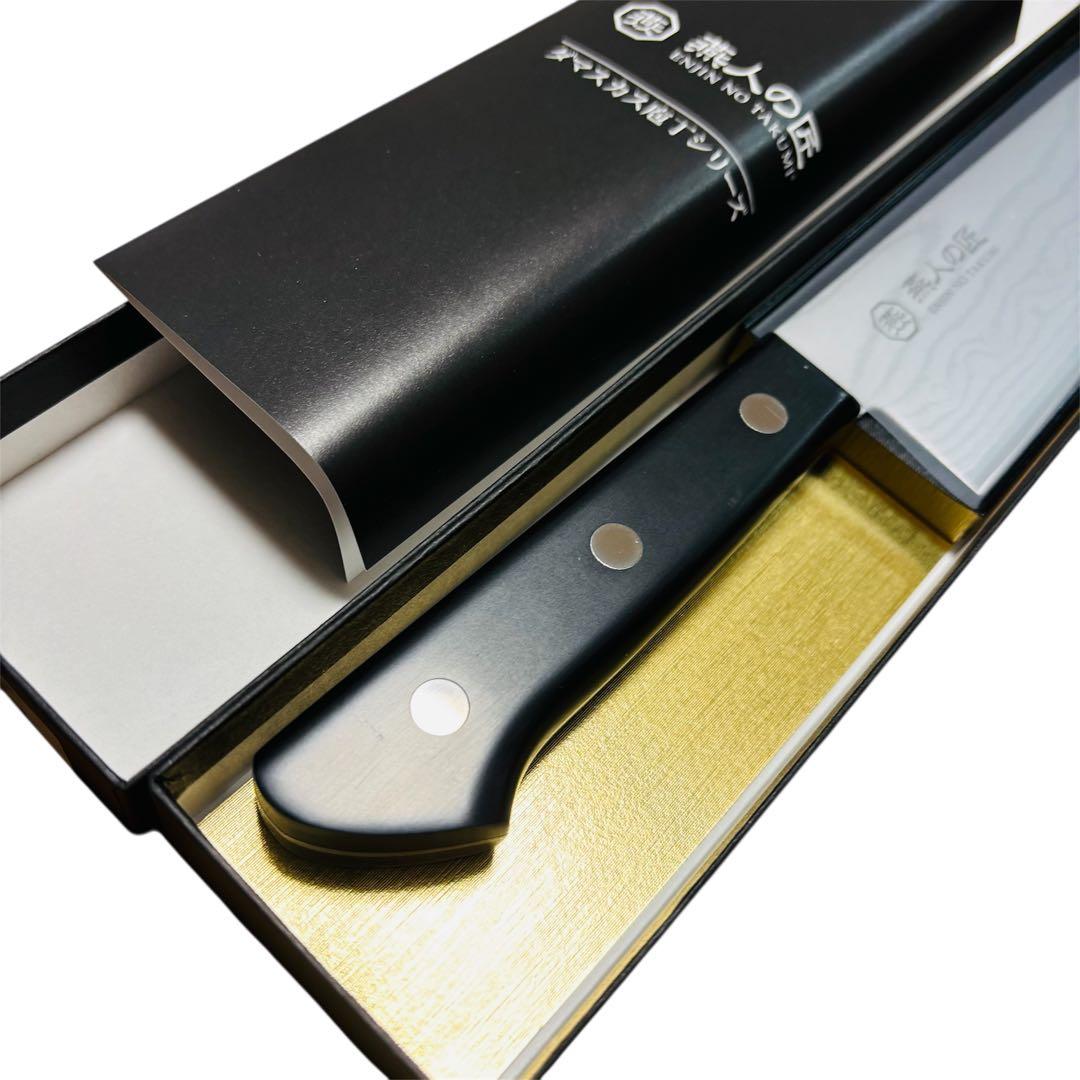 燕人の匠　ダマスカス　ETK-1500 三徳庖丁170mm ダマスカスナイフ