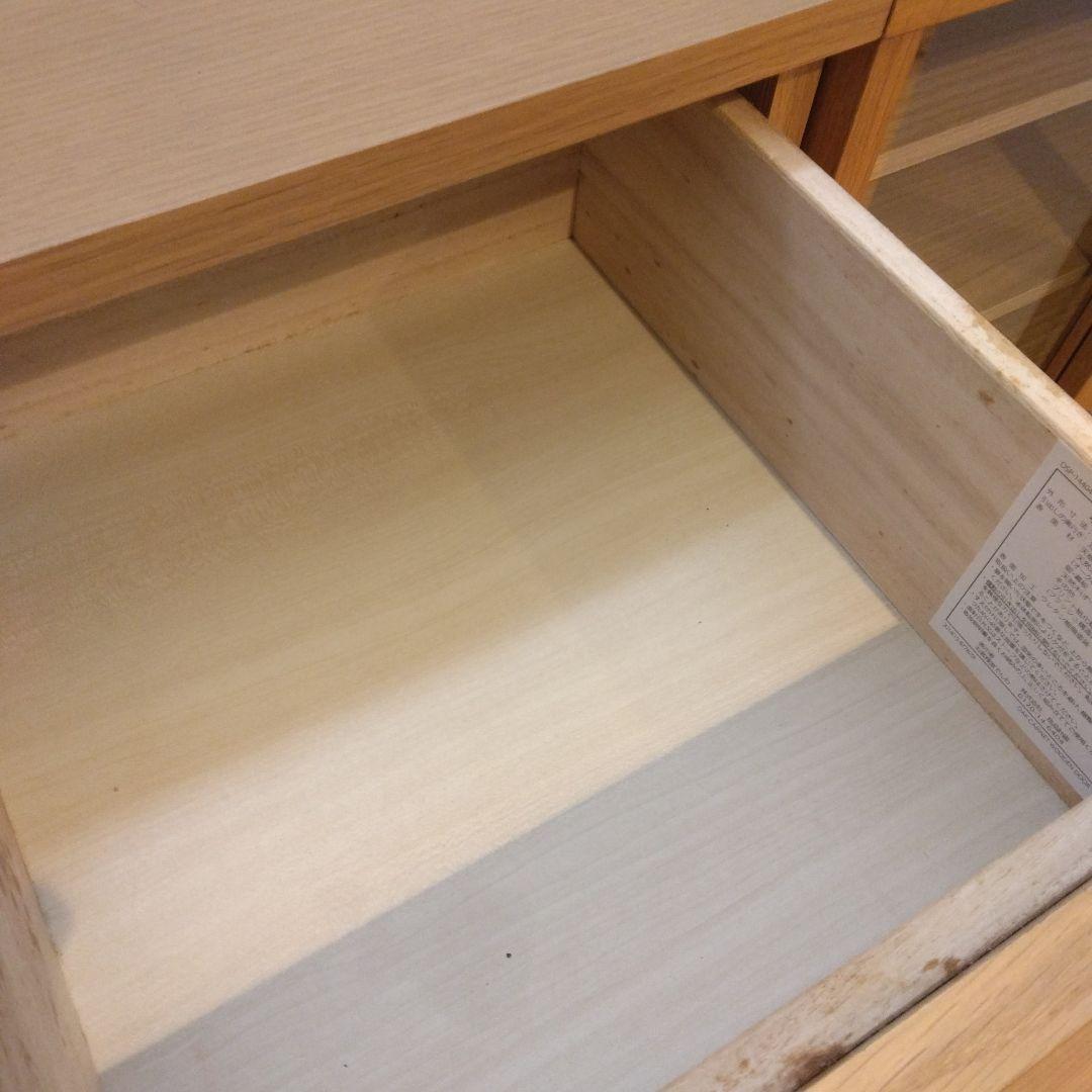 無印良品 木製キャビネット 脚付き