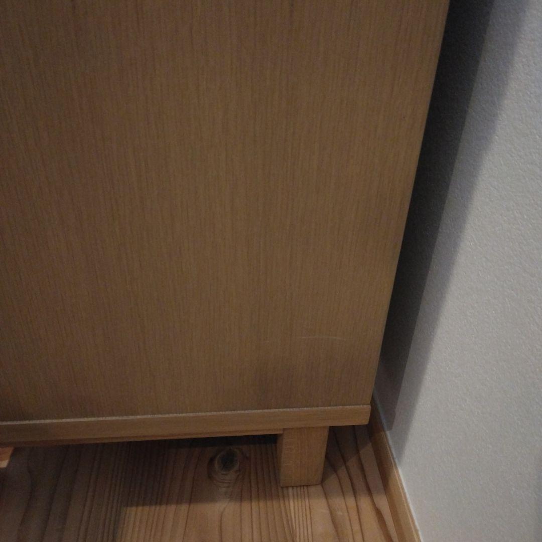 無印良品 木製キャビネット 脚付き