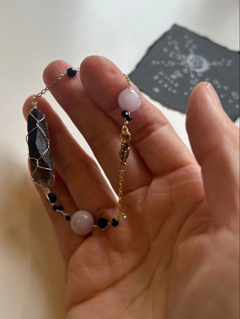 モリオン、クンツァイト　ブレス