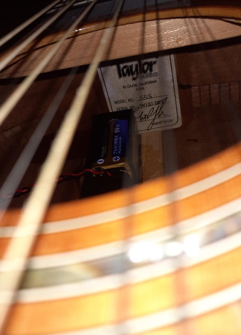 貴重 1994年製 TAYLOR 555カスタム 12弦 オール単板 PU付き