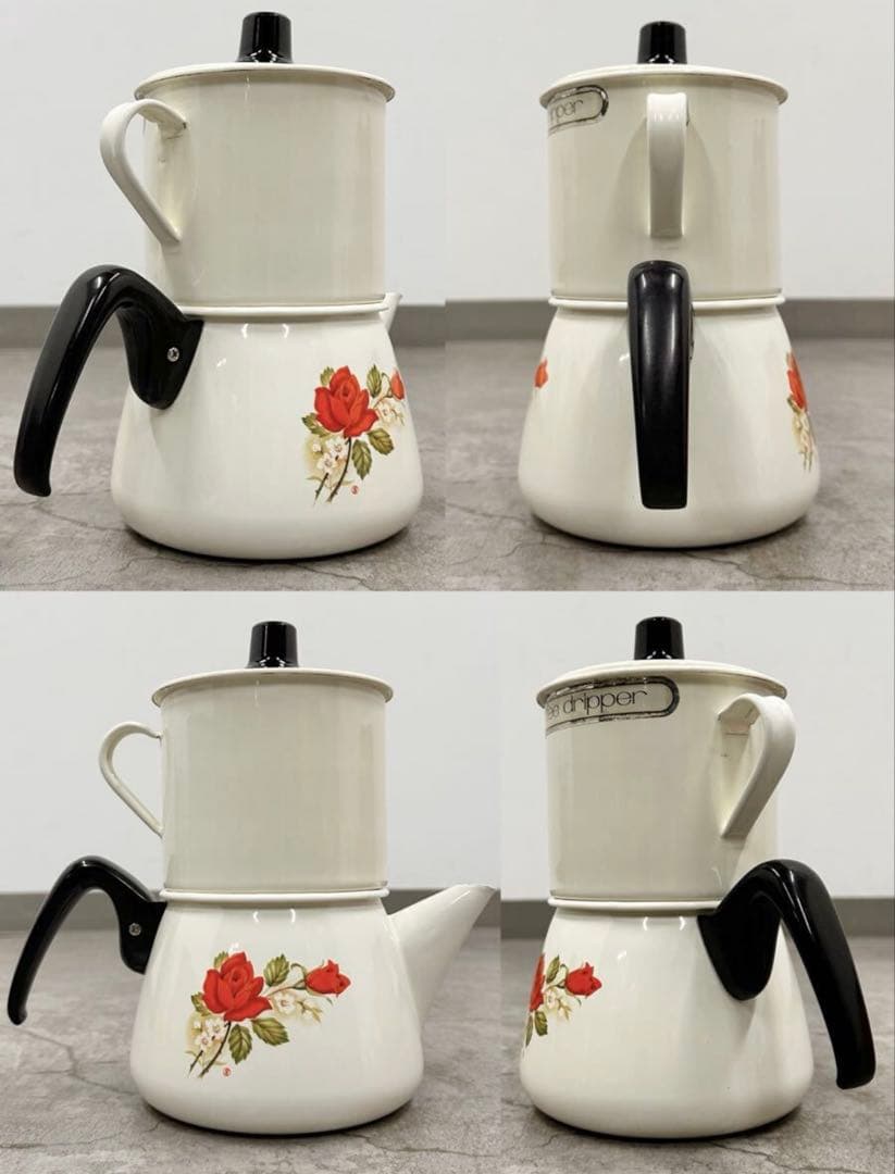 SNT1245 美品 レア 未使用 レトロポップ ケトル＆コーヒードリッパー