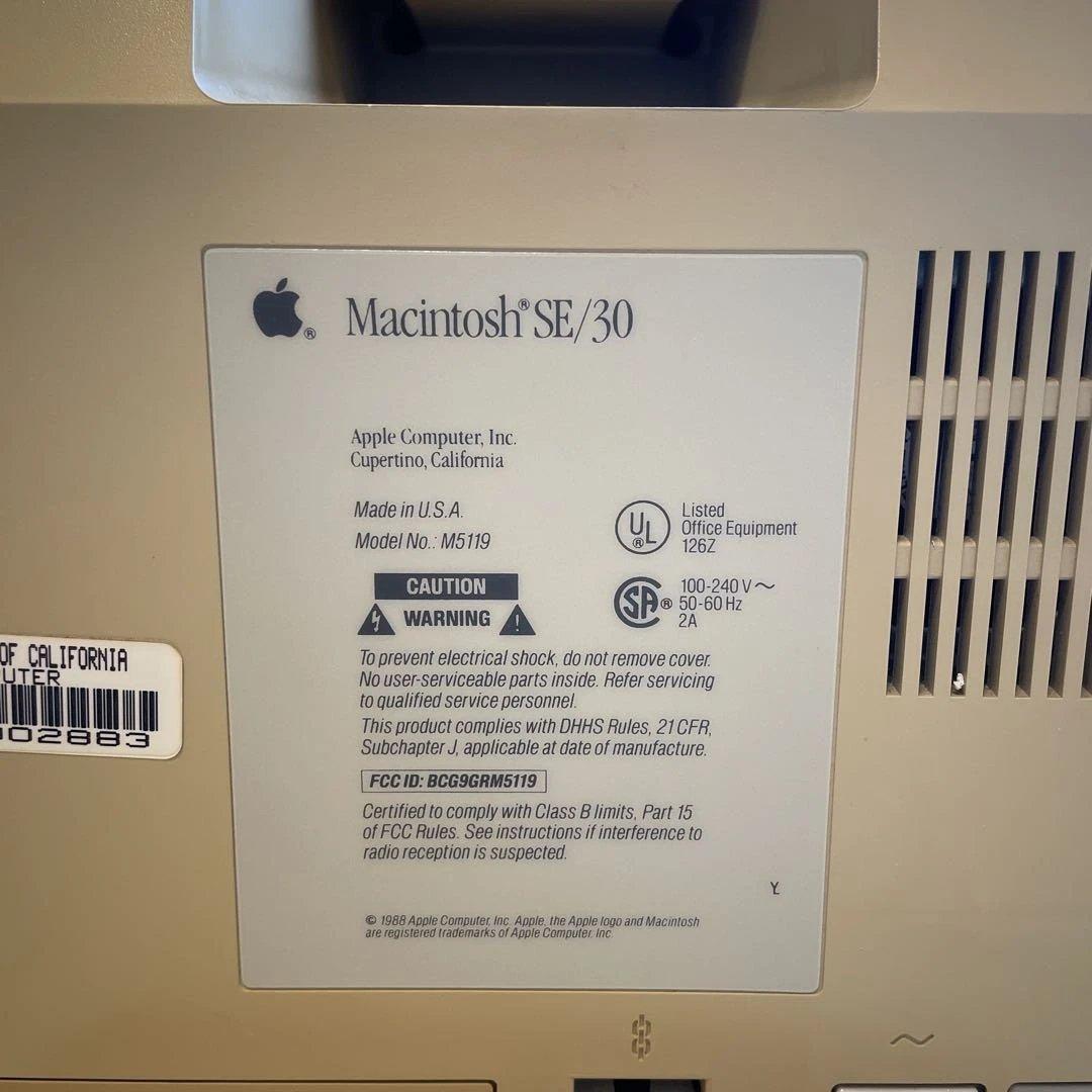 Apple Macintosh SE/30 ジャンク