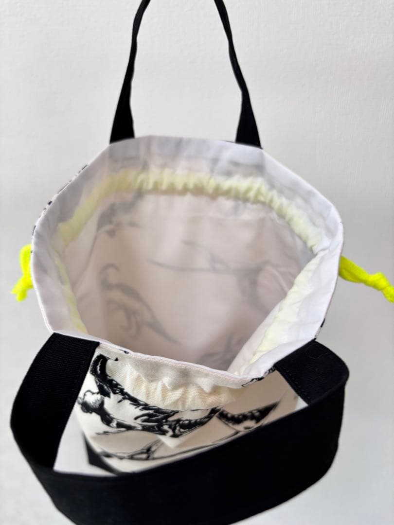 ネオンアクセント恐竜3点セット｜入学入園グッズ｜ループ付きレッスンバッグ