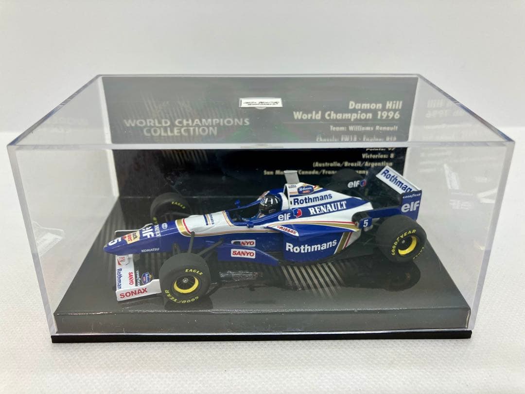 ★ウィリアムズ ルノー FW18★D.ヒル★ロスマンズ タバコカスタム★1/43