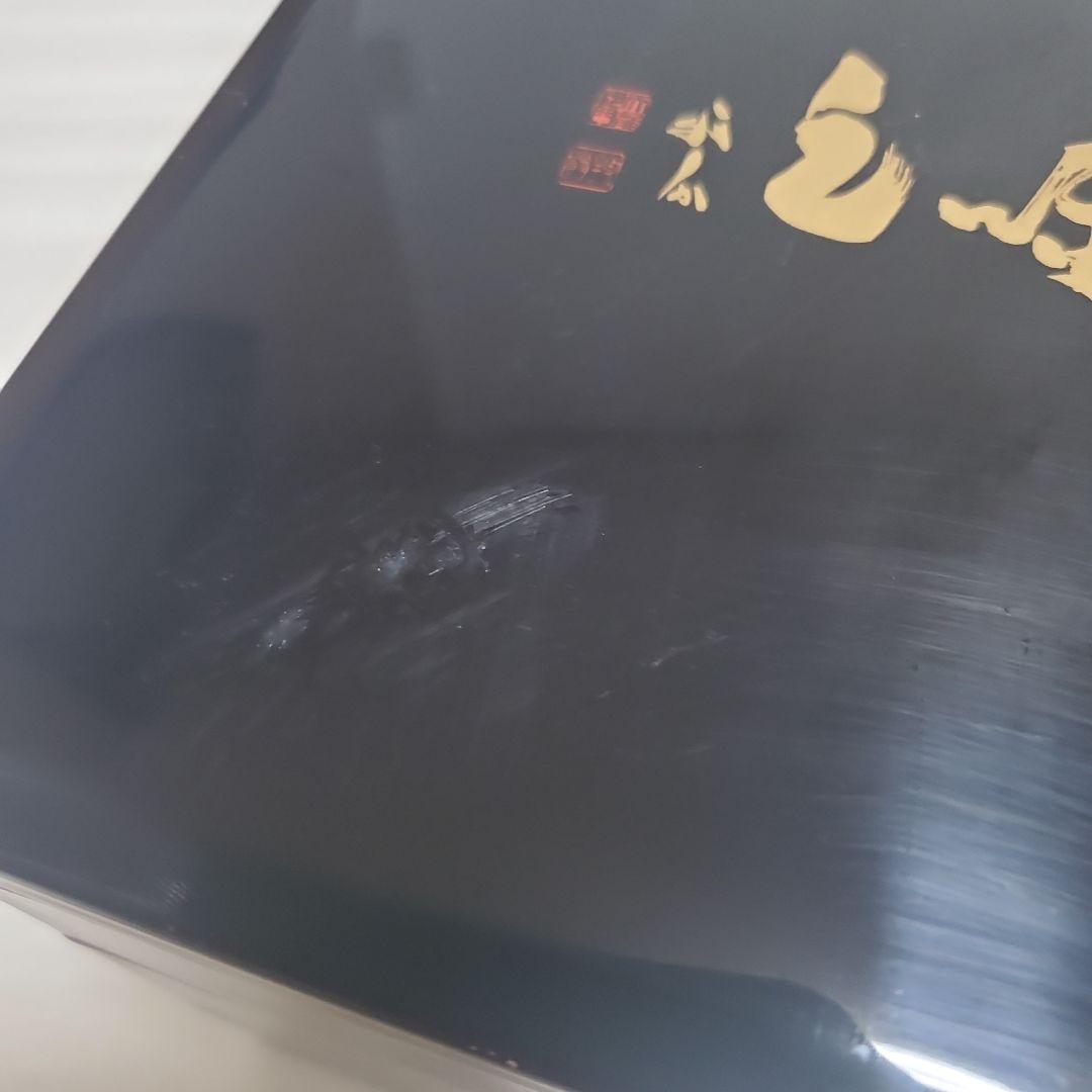 3段重箱 黒色 金文字
