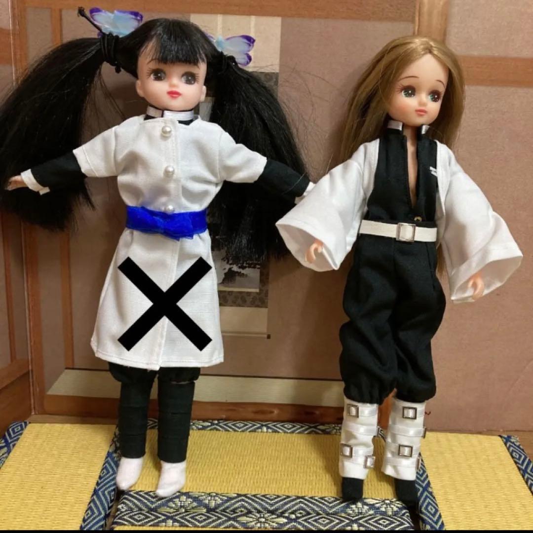 玄米工房オーダーページ　リカちゃん　着物　隊服　羽織　鬼