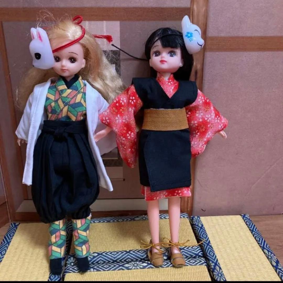 玄米工房オーダーページ　リカちゃん　着物　隊服　羽織　鬼