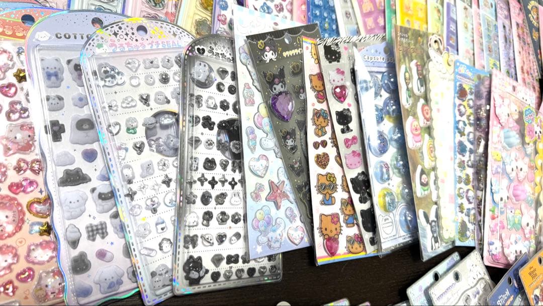 【161枚まとめ売り】ボンボンドロップシール うるちゅるシール プチドロ