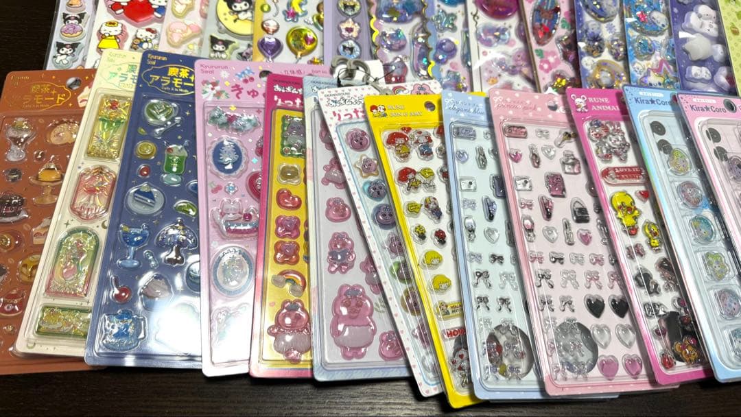 【161枚まとめ売り】ボンボンドロップシール うるちゅるシール プチドロ