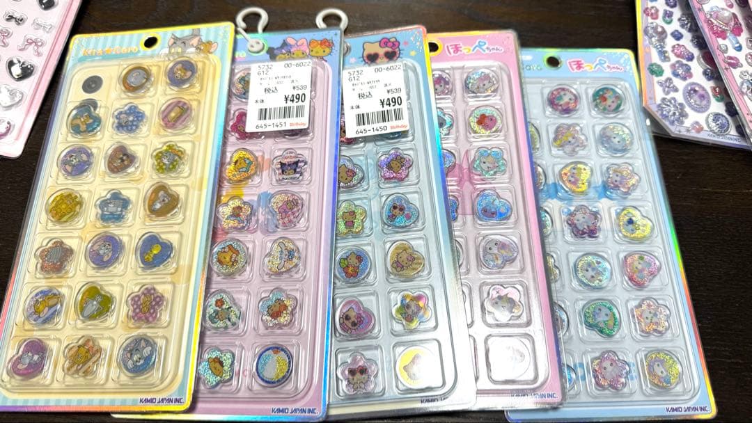 【161枚まとめ売り】ボンボンドロップシール うるちゅるシール プチドロ