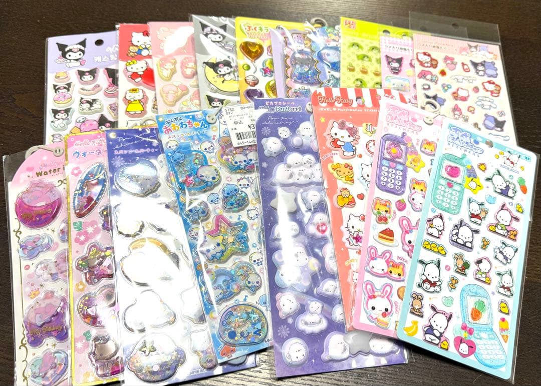 【161枚まとめ売り】ボンボンドロップシール うるちゅるシール プチドロ