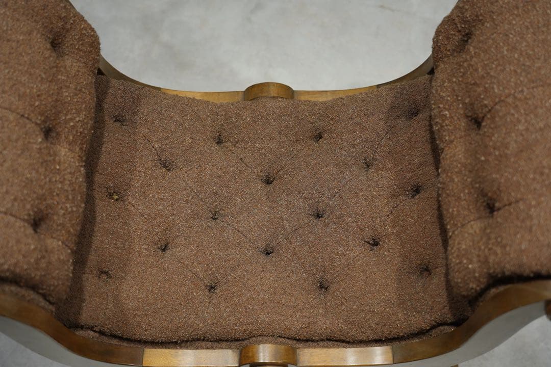 英国　オットマン　スリッパチェア　X frame chair アンティーク