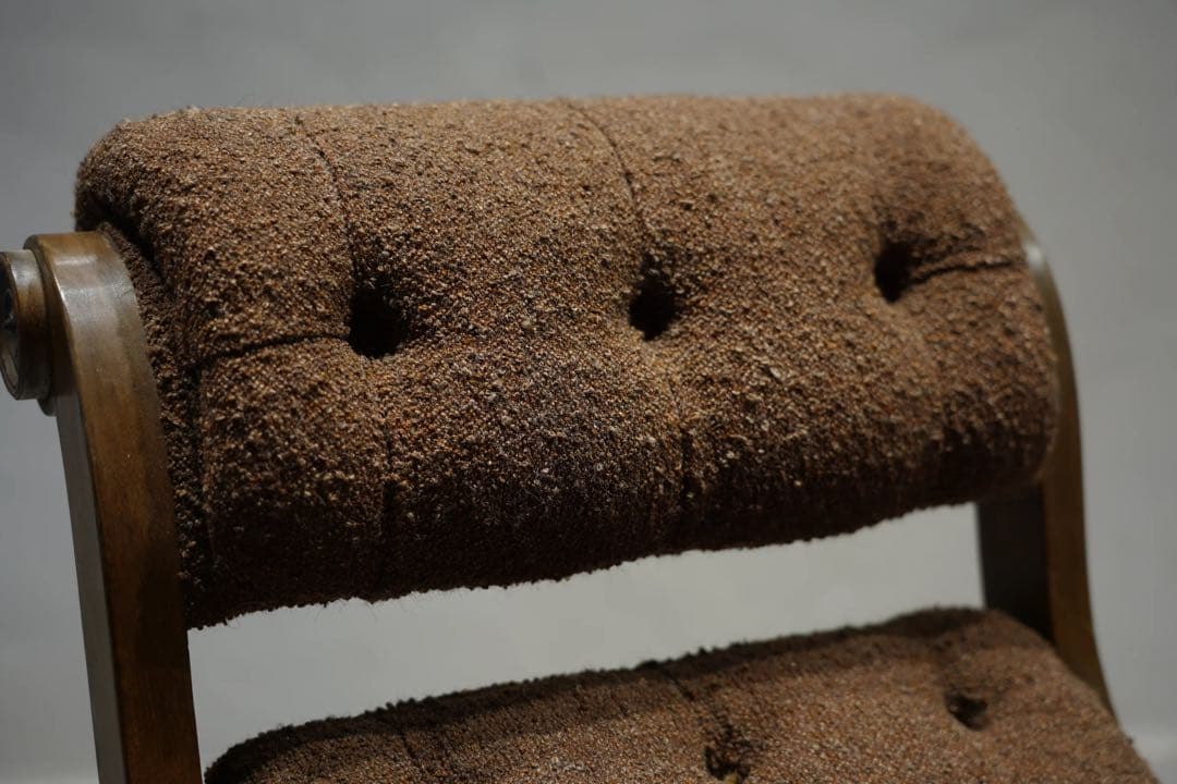 英国　オットマン　スリッパチェア　X frame chair アンティーク