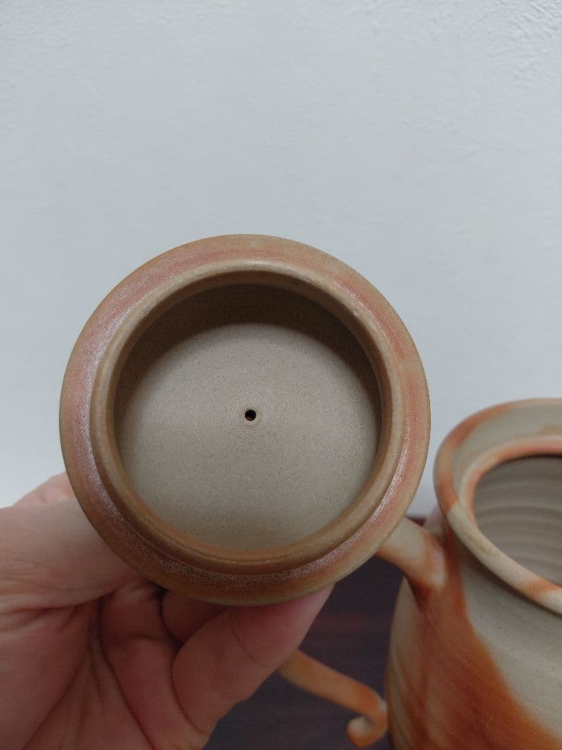 備前焼コラボ 煎茶碗2客 茶托付 水注 茶道具 煎茶道具