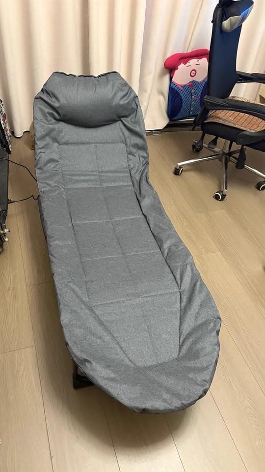 シングル折りたたみベッド 軽量簡易ベッド コンパクト収納 室内外兼用 組み立ma