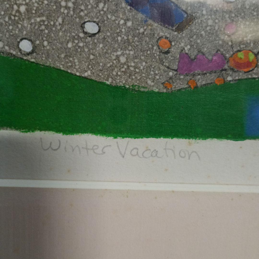 5669)デリア・レイス　版画「Winter Vacation」22/30