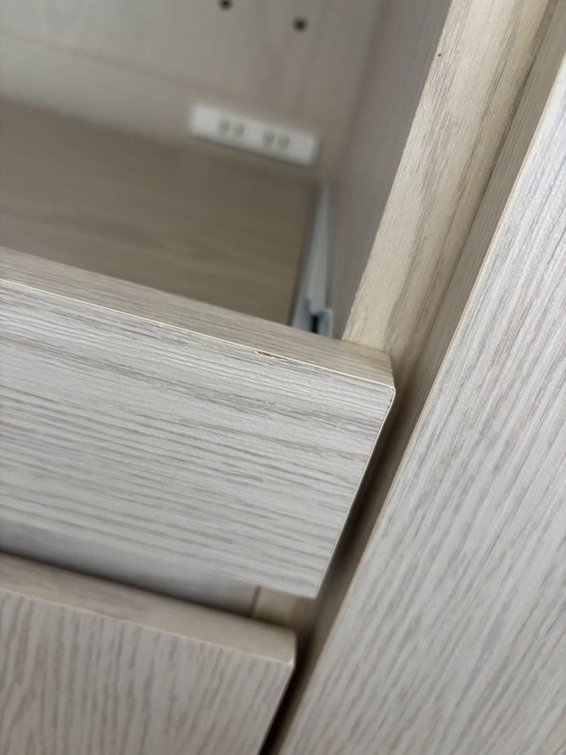 LOWYA 家電収納棚 1 / ホワイトウォッシュ 木製 北欧 キッチン 収納
