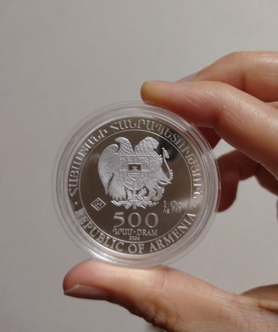 新品　2024 アルメニア 銀貨　1オンス　ノアの方舟