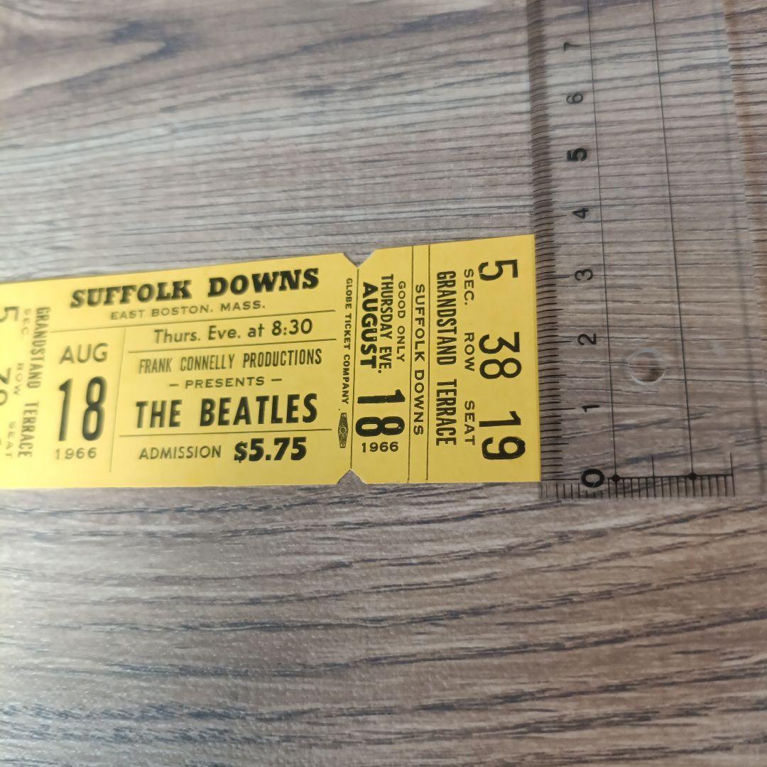 THE BEATLES ビートルズ 1966 未使用コンサートチケット アメリカ