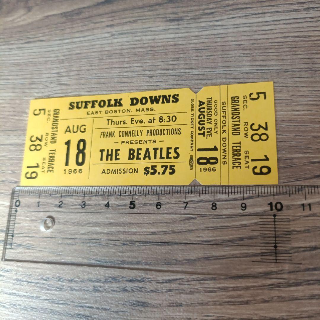 THE BEATLES ビートルズ 1966 未使用コンサートチケット アメリカ