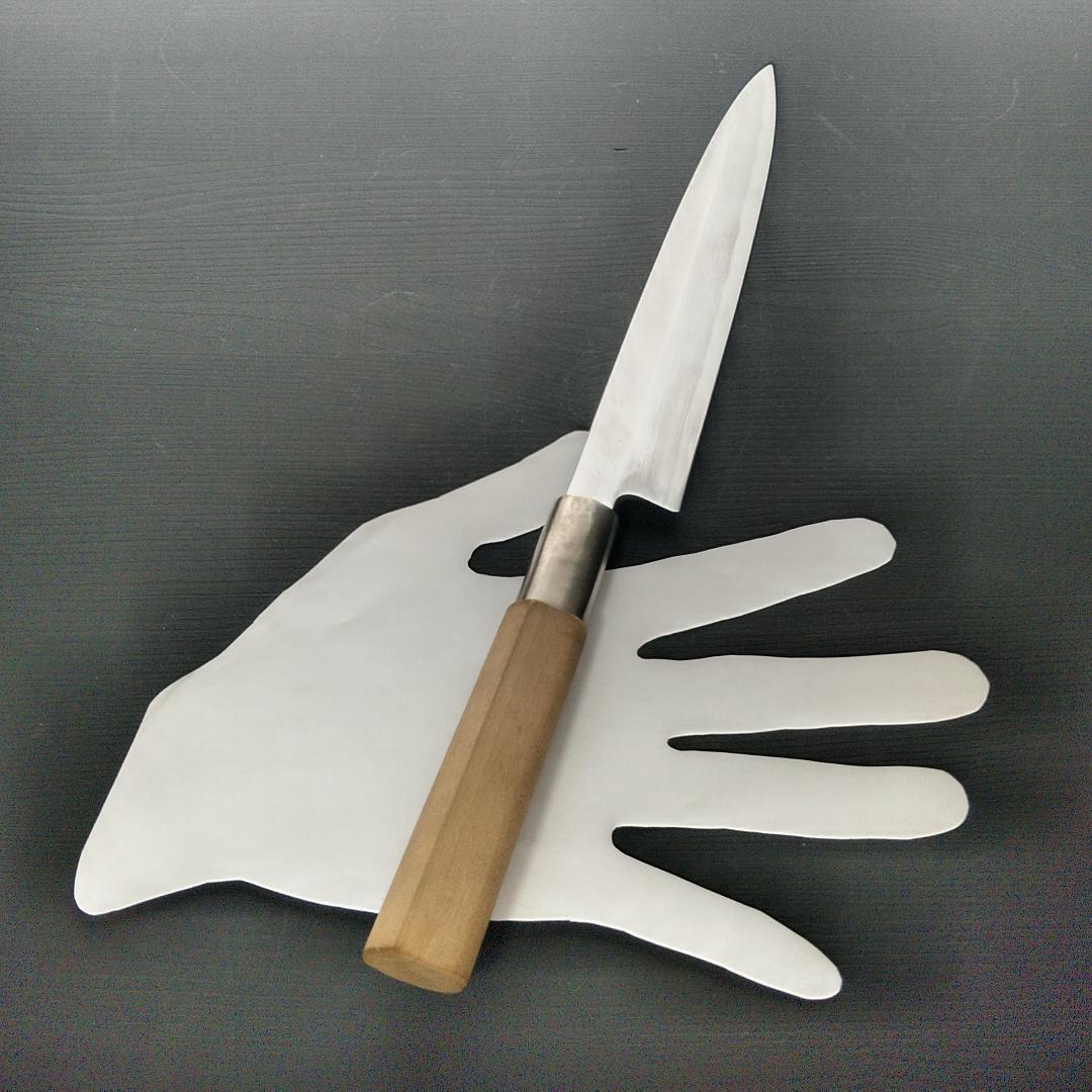 【美品】丸川 柳刃包丁 右 片刃 刃渡り約205㎜ 研ぎ済