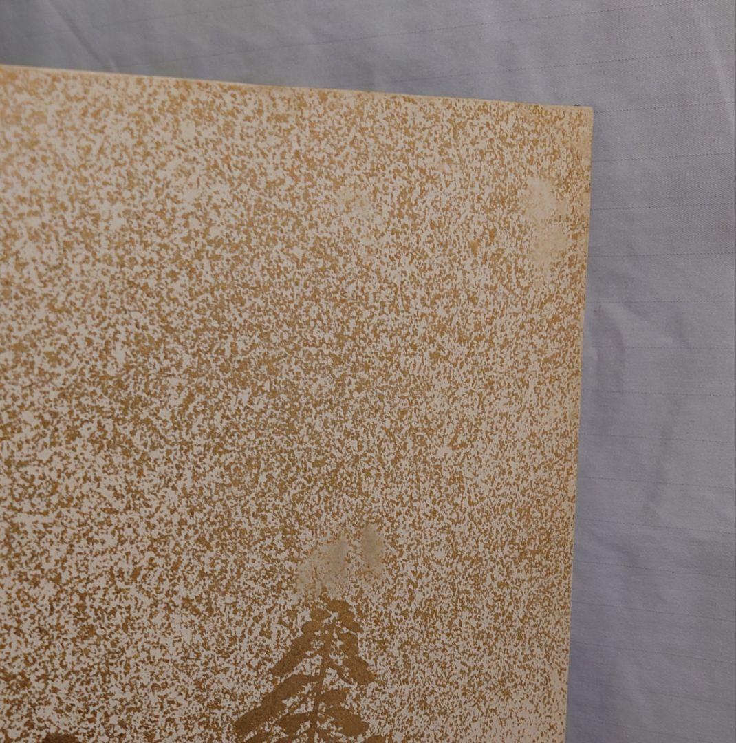 ２連襖画　２連屏風襖山水画折り畳み式衝立　訳アリ価格　山水パーテーション１台限定