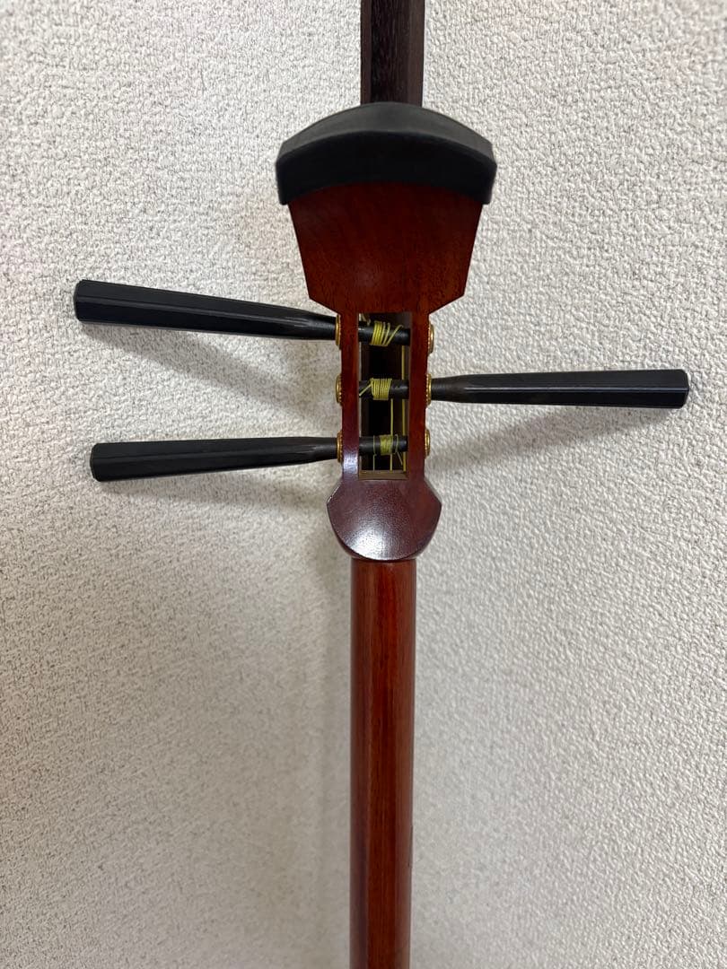 三味線本体 木製 3弦 四角形【破れなし】