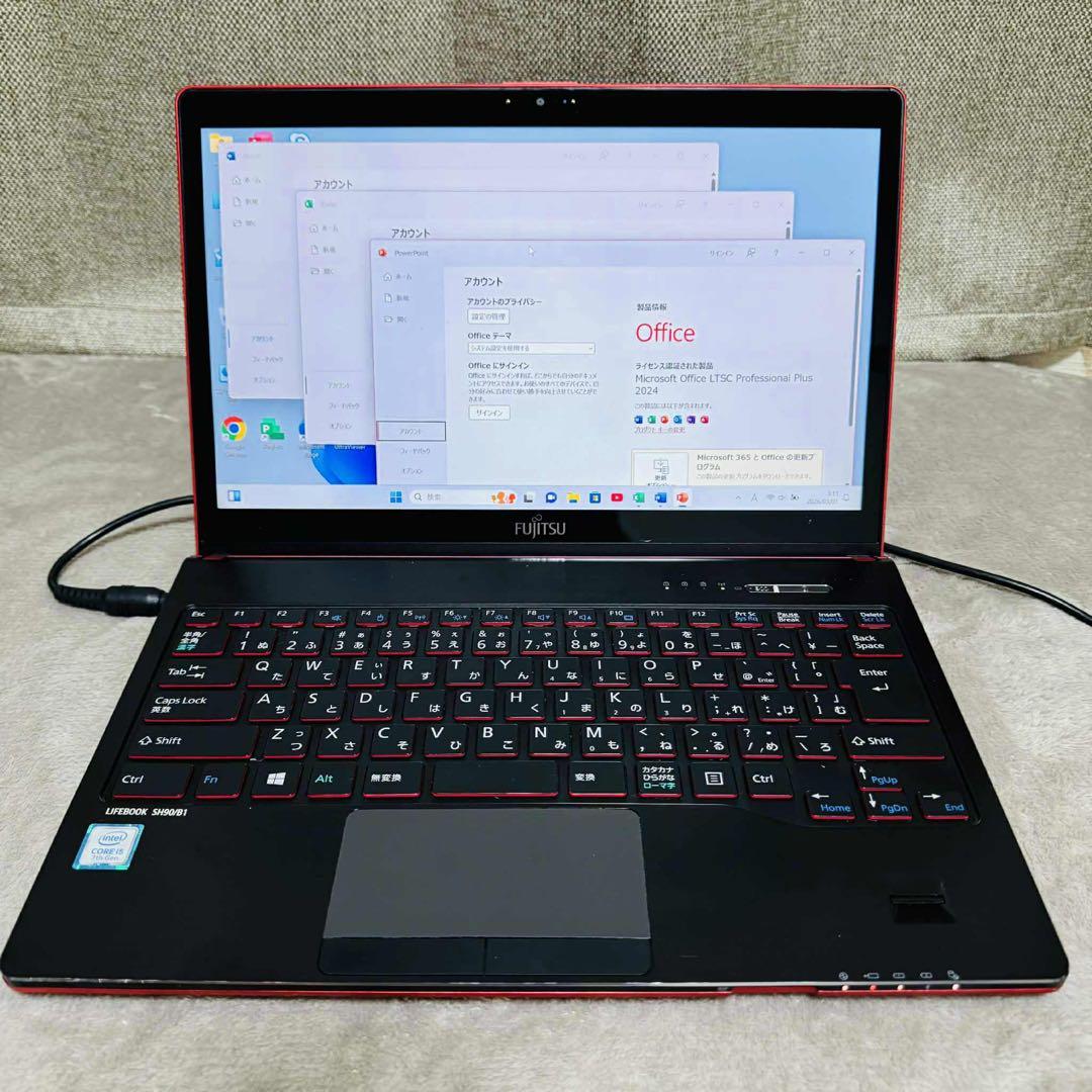 S292 富士通ノートパソコンi5第7世代 WEBカメラSSD高速 Win11