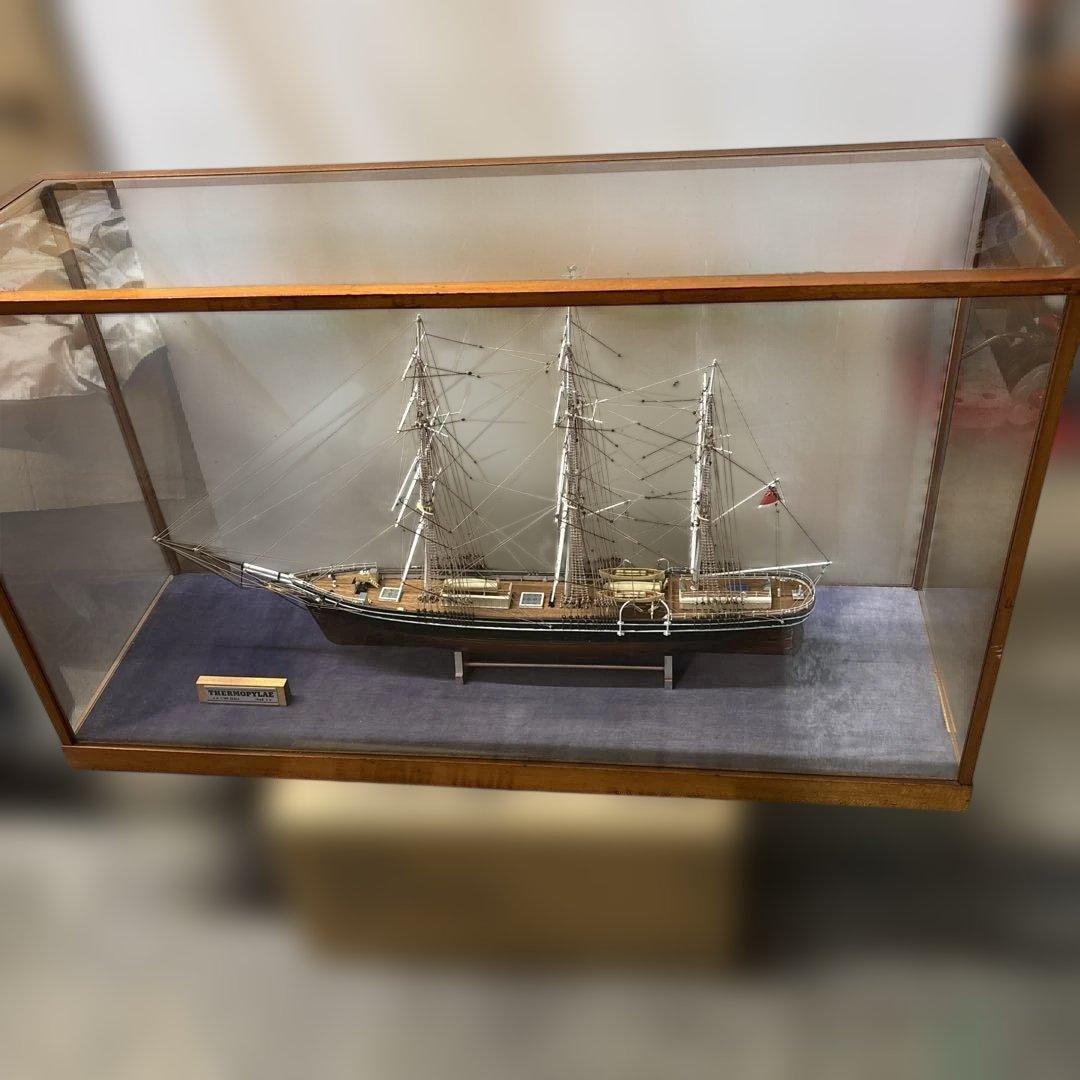 引取限定大型ウッディジョー/木製帆船模型 1/100[帆無・停泊)