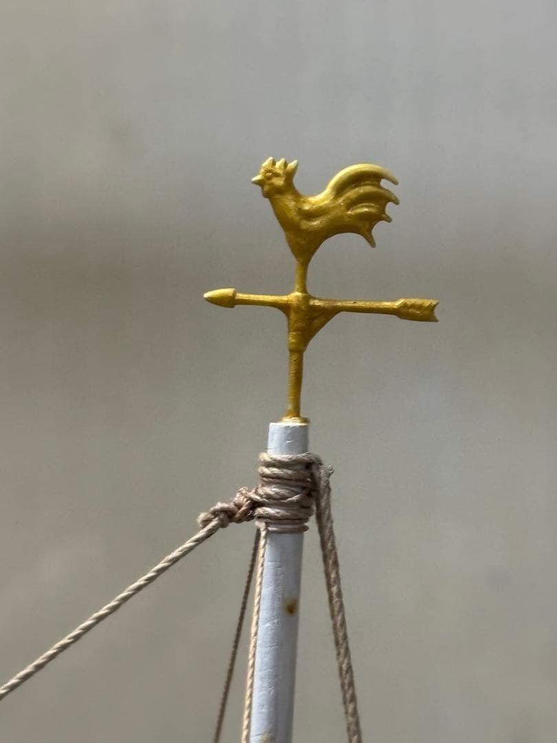 引取限定大型ウッディジョー/木製帆船模型 1/100[帆無・停泊)