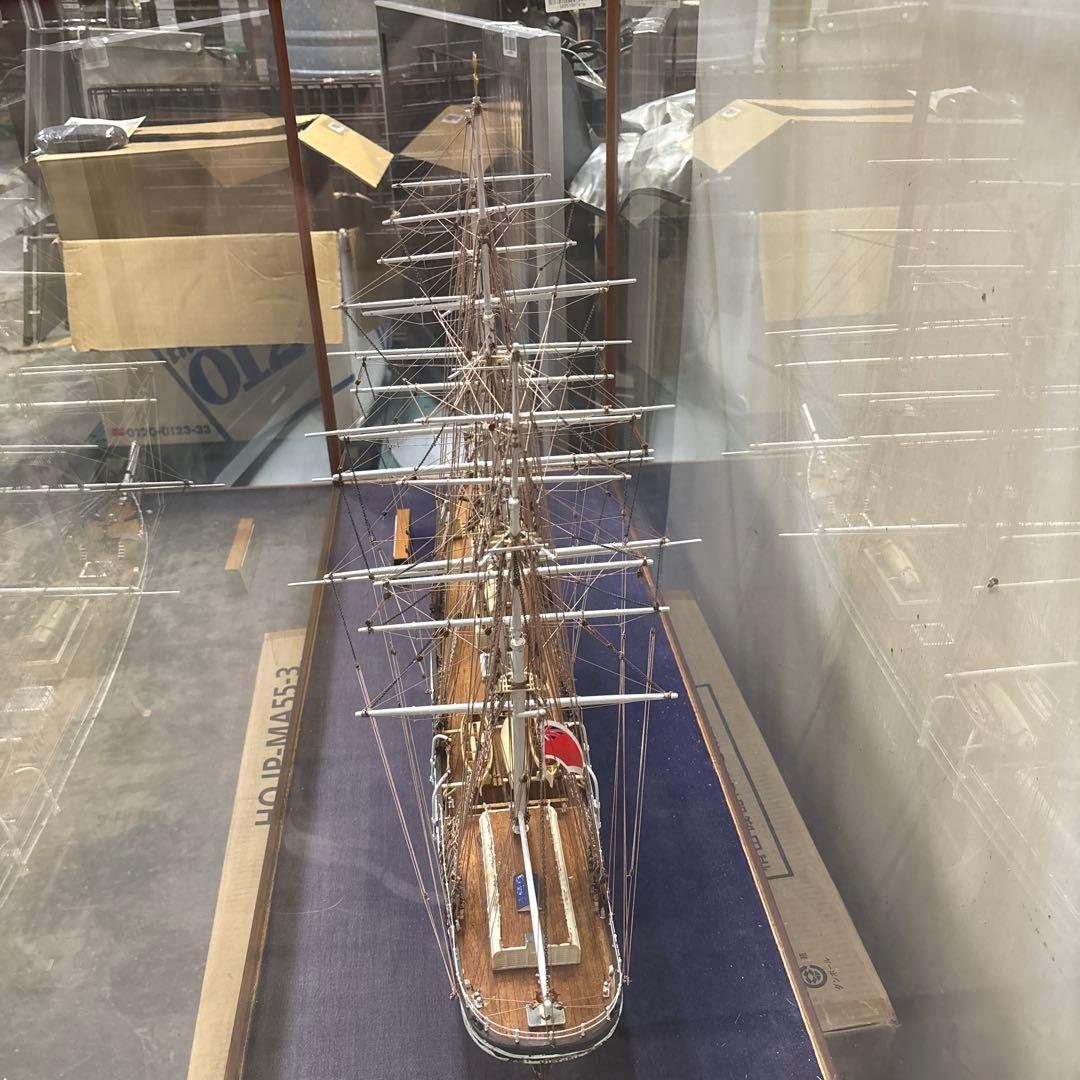 引取限定大型ウッディジョー/木製帆船模型 1/100[帆無・停泊)