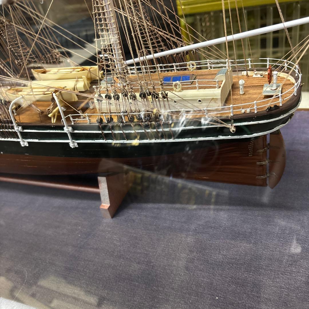 引取限定大型ウッディジョー/木製帆船模型 1/100[帆無・停泊)