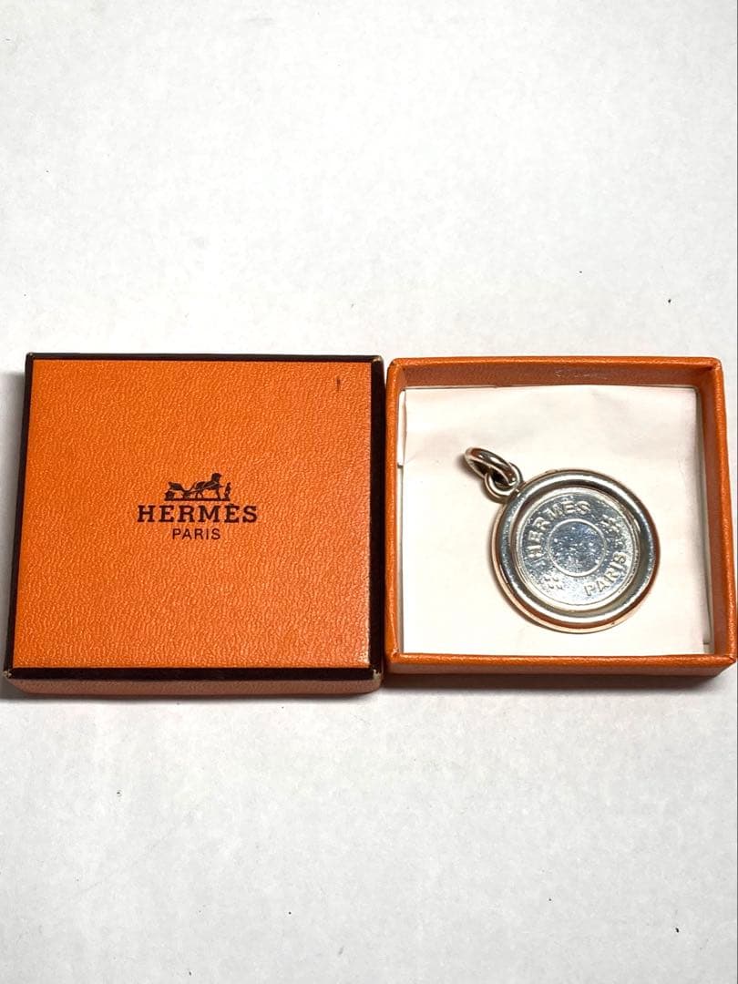 良品　エルメス　セリエ　AG925 ペンダントトップ　ネックレストップ　箱付き
