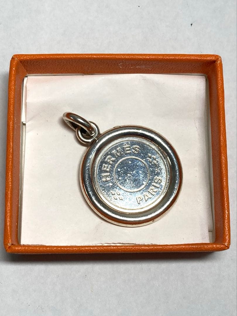 良品　エルメス　セリエ　AG925 ペンダントトップ　ネックレストップ　箱付き