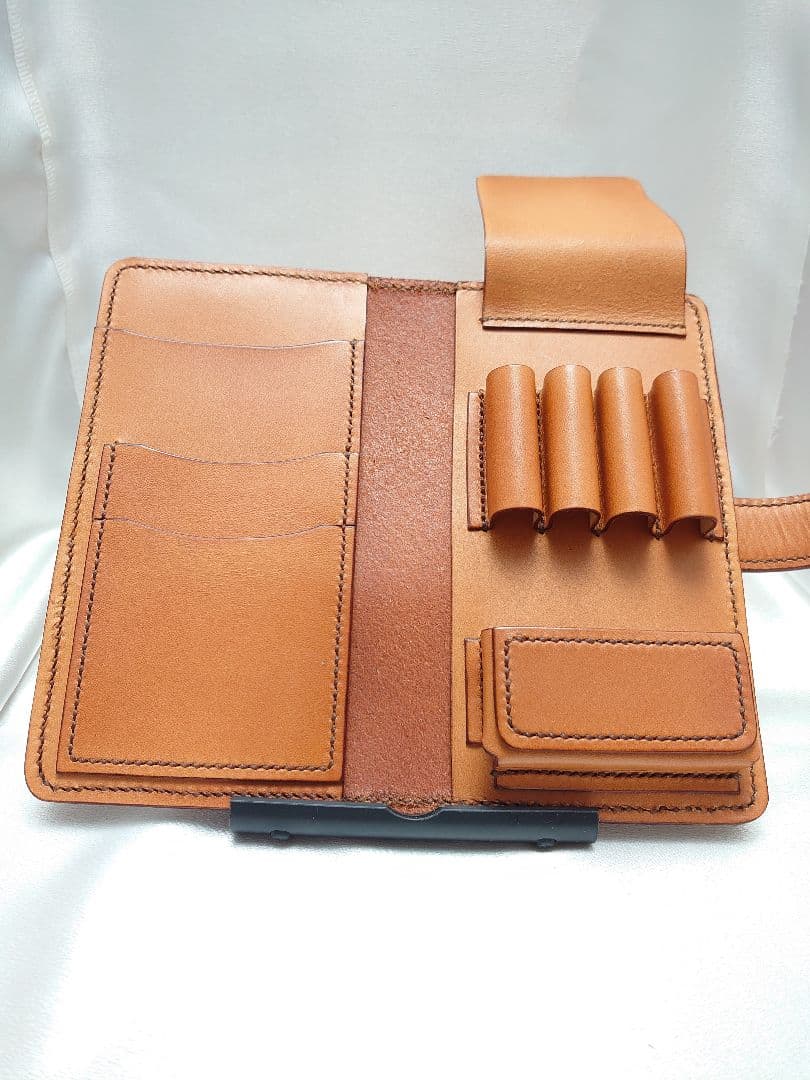 ペンケース手帳型4本差し コンパクト