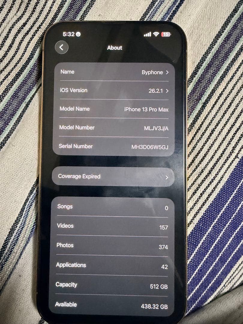Apple iPhone 13 Pro MAX ゴールド 本体 512GB