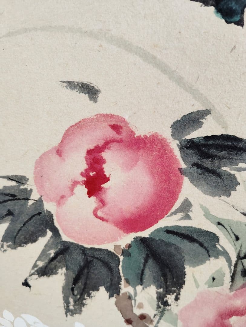 掛軸　山口茂二　花鳥図