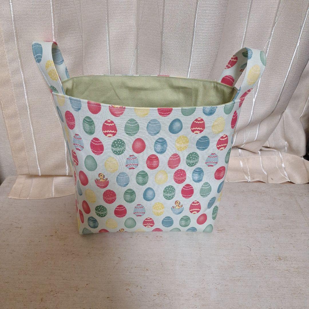 激レア女の子パネル生地　ハンドメイド　まちなしバッグ　ミニバック　布バスケット