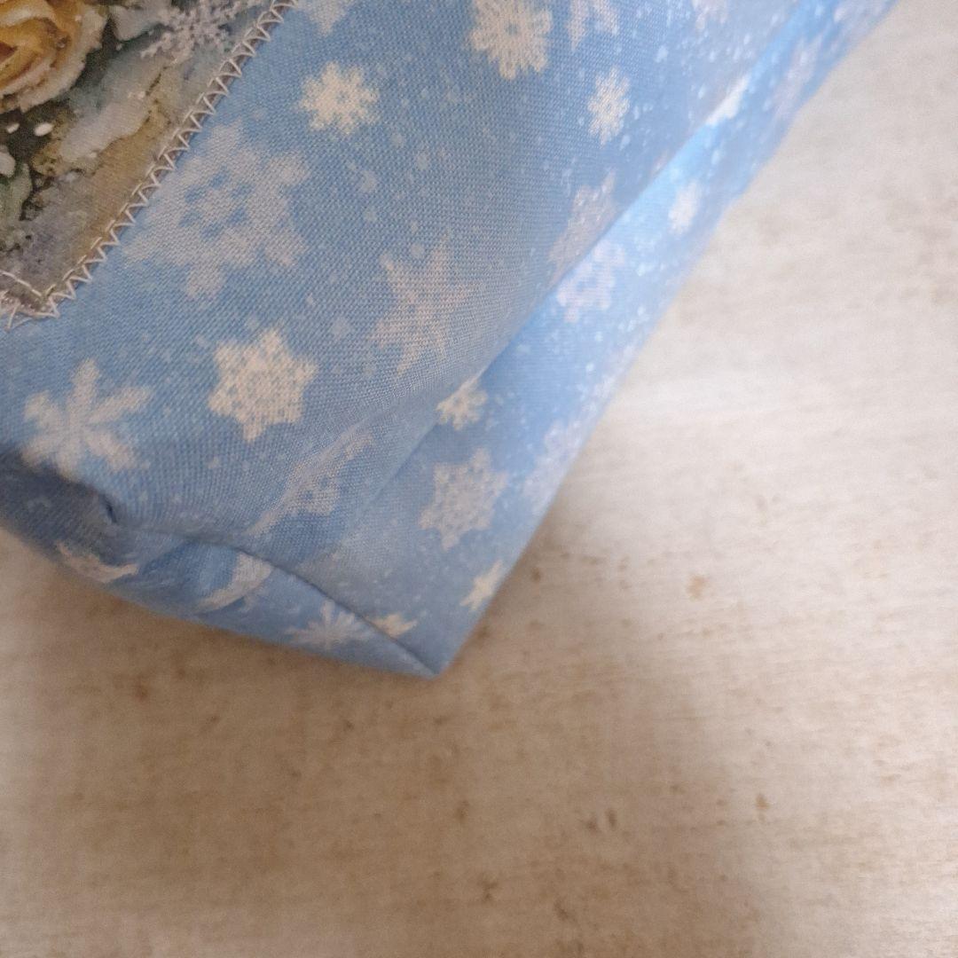 激レア女の子パネル生地　ハンドメイド　まちなしバッグ　ミニバック　布バスケット