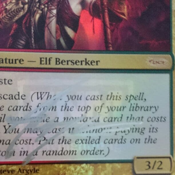 MTG 血編み髪のエルフ サンイド  プロモ foil