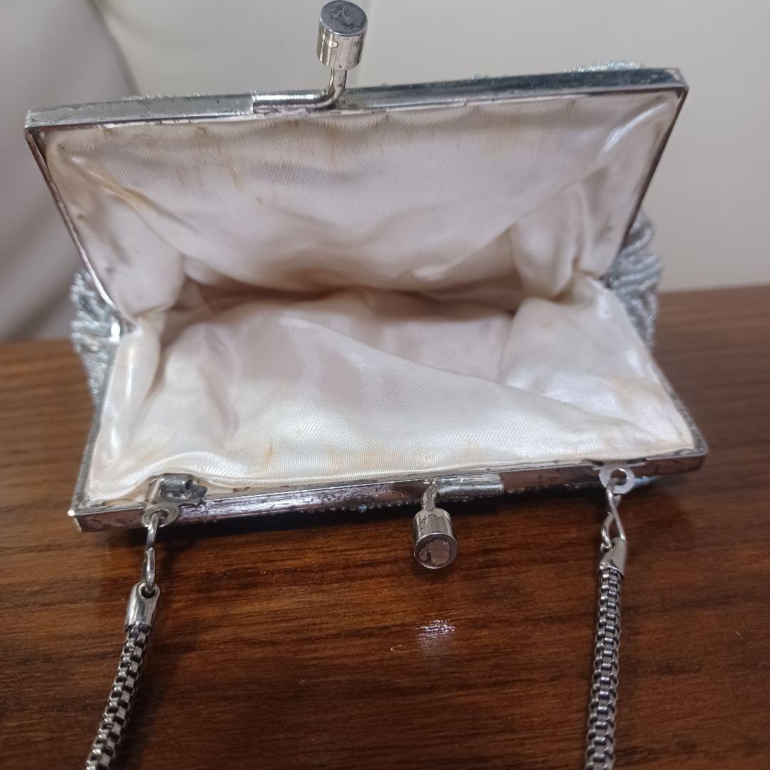 ビーズ　がま口　ヴィンテージ　ビーズ織り　ビーズ刺繍