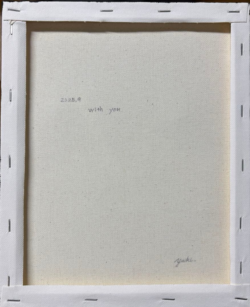 with you アクリル画　F3