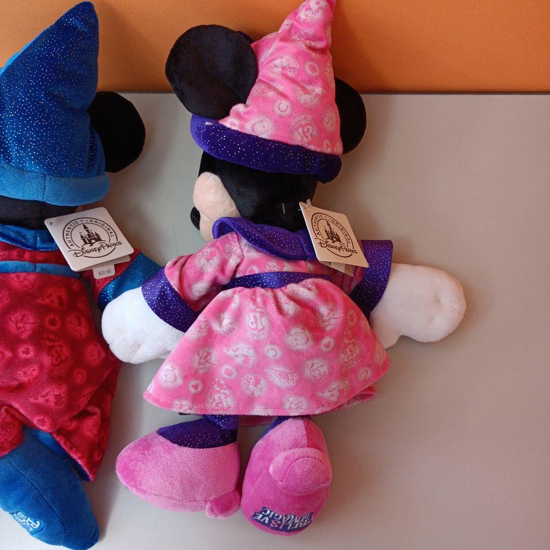 タグ付き/レア☆　海外　ディズニーパーク　ミッキー　ミニー　ぬいぐるみ