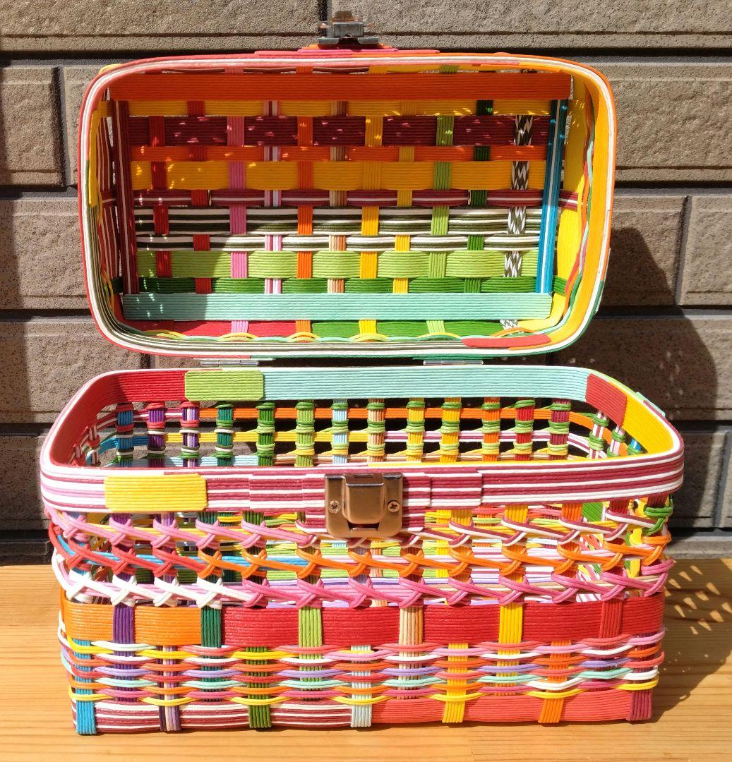 らんらん　プロフ　収納BOX3点セット エコクラフト作品